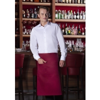 Bistro Apron Basic with Pocket - Bordeaux