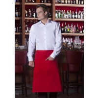 Bistro Apron Basic with Pocket - Red