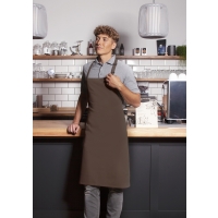 Bib Apron Basic with Buckle - Light brown