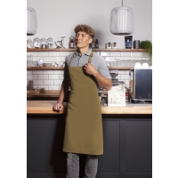 Bib Apron Basic with Buckle - Camel