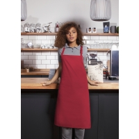 Bib Apron Basic with Buckle - Raspberry