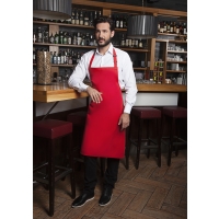 Bib Apron Basic with Buckle - Red