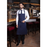 Bib Apron Basic with Buckle and Pocket - Navy