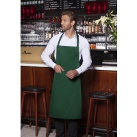 Bib Apron Basic with Buckle and Pocket - Forest green