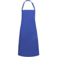 Water-Repellent Bib Apron Basic with Buckle - Blue