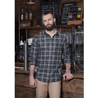 Men's Checked Shirt Urban-Flair - Black