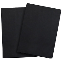 Unicoloured dish and cleaning cloth , 10 Pieces / Pack - Black