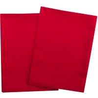 Unicoloured dish and cleaning cloth , 10 Pieces / Pack - Red