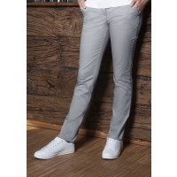 Ladies' Chino Trousers Modern-Stretch - Steel grey