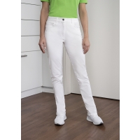 Ladies' 5-Pocket Trousers Classic-Stretch - White