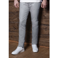Men's Chino Trousers Modern-Stretch - Steel grey