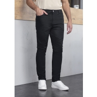 Men's 5-Pocket Trousers Classic-Stretch - Black