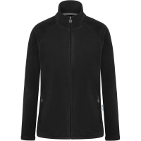 Ladies' Workwear Fleece Jacket Warm-Up, from Sustainable Material , 100% GRS Certified Recycled Polyester - Black