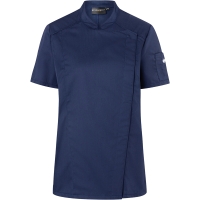 Short-Sleeve Ladies' Chef Jacket Modern-Look - Navy