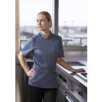 Short-Sleeve Ladies' Chef Jacket Modern-Look - Anthracite