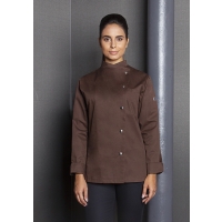 Ladies' Chef Jacket Larissa - Light brown