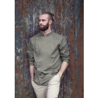 Chef Jacket Jeans-Style - Vintage moss green