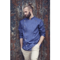 Chef Jacket Jeans-Style - Vintage blue