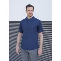 Short-Sleeve Chef Jacket Modern-Touch - Navy