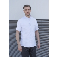 Short-Sleeve Chef Jacket Modern-Touch - White