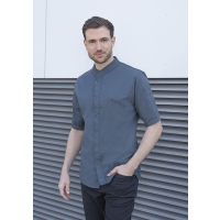Short-Sleeve Chef Jacket Modern-Touch - Anthracite