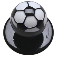 Buttons Football , 12 Pieces / Pack - Black