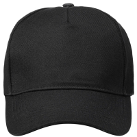 Baseball Cap , from Sustainable Material , Recycled Polyester - Black