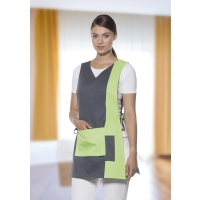 Work Smock Marilies Anthracite - Apple green