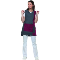 Work Smock Marilies Anthracite - Bordeaux