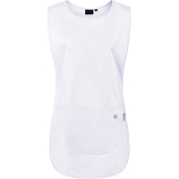 Pull-over Tunic Essential , from Sustainable Material , 65% GRS Certified Recycled Polyester / 35% Conventional Cotton - White