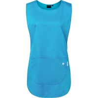 Pull-over Tunic Essential , from Sustainable Material , 65% GRS Certified Recycled Polyester / 35% Conventional Cotton - Pacific blue