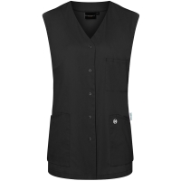 Sleeveless Ladies' Tunic Essential, from Sustainable Material , 65% GRS Certified Recycled Polyester / 35% Conventional Cotton - Black