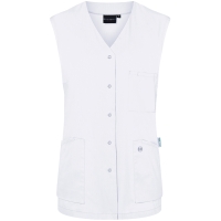 Sleeveless Ladies' Tunic Essential, from Sustainable Material , 65% GRS Certified Recycled Polyester / 35% Conventional Cotton - White
