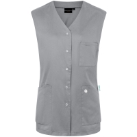 Sleeveless Ladies' Tunic Essential, from Sustainable Material , 65% GRS Certified Recycled Polyester / 35% Conventional Cotton - Platinum grey