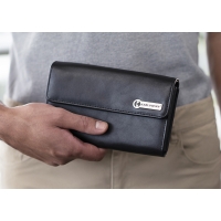 Waiter's Wallet with press stud - Black