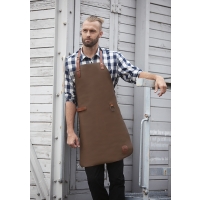 Leather Bib Apron - Toffee