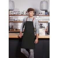 Bib Apron Green-Generation , from Sustainable Material , Recycled Polyester - Black