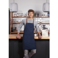 Bib Apron Green-Generation , from Sustainable Material , Recycled Polyester - Steel blue