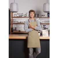 Bib Apron Green-Generation , from Sustainable Material , Recycled Polyester - Pebble grey