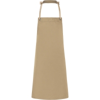 Bib Apron New-Nature , from sustainable material , 65 % GRS Certified Recycled Polyester / 35 % Conventional Cotton - Pebble grey