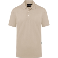 Men's Workwear Polo Shirt Modern-Flair, from Sustainable Material , 51% GRS Certified Recycled Polyester / 47% Conventional Cotton / 2% Conventional Elastane - Sand