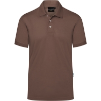 Men's Workwear Polo Shirt Modern-Flair, from Sustainable Material , 51% GRS Certified Recycled Polyester / 47% Conventional Cotton / 2% Conventional Elastane - Light brown