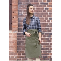 Bistro Apron Denim-Style ROCK CHEF®-Stage2 - Vintage moss green