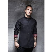 Chef Shirt Button-Down ROCK CHEF®-Stage2 - Black