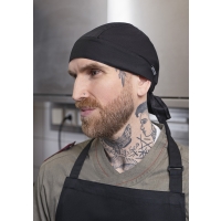 Bandana ROCK CHEF® , from Sustainable Material , 65% GRS Certified Recycled Polyester / 35% Conventional Cotton - Black