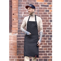 Bib Apron ROCK CHEF®-Stage2 with Buckle and Pockets - Black