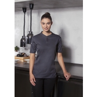 Short-Sleeve Ladies' Work Shirt Performance - Anthracite