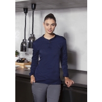 Long-Sleeve Ladies' Work Shirt Performance - Navy