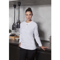 Long-Sleeve Ladies' Work Shirt Performance - White