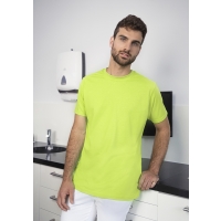 Men's Workwear T-Shirt Casual-Flair, from Sustainable Material , 51% GRS Certified Recycled Polyester / 46% Conventional Cotton / 3% Conventional Elastane - Kiwi
